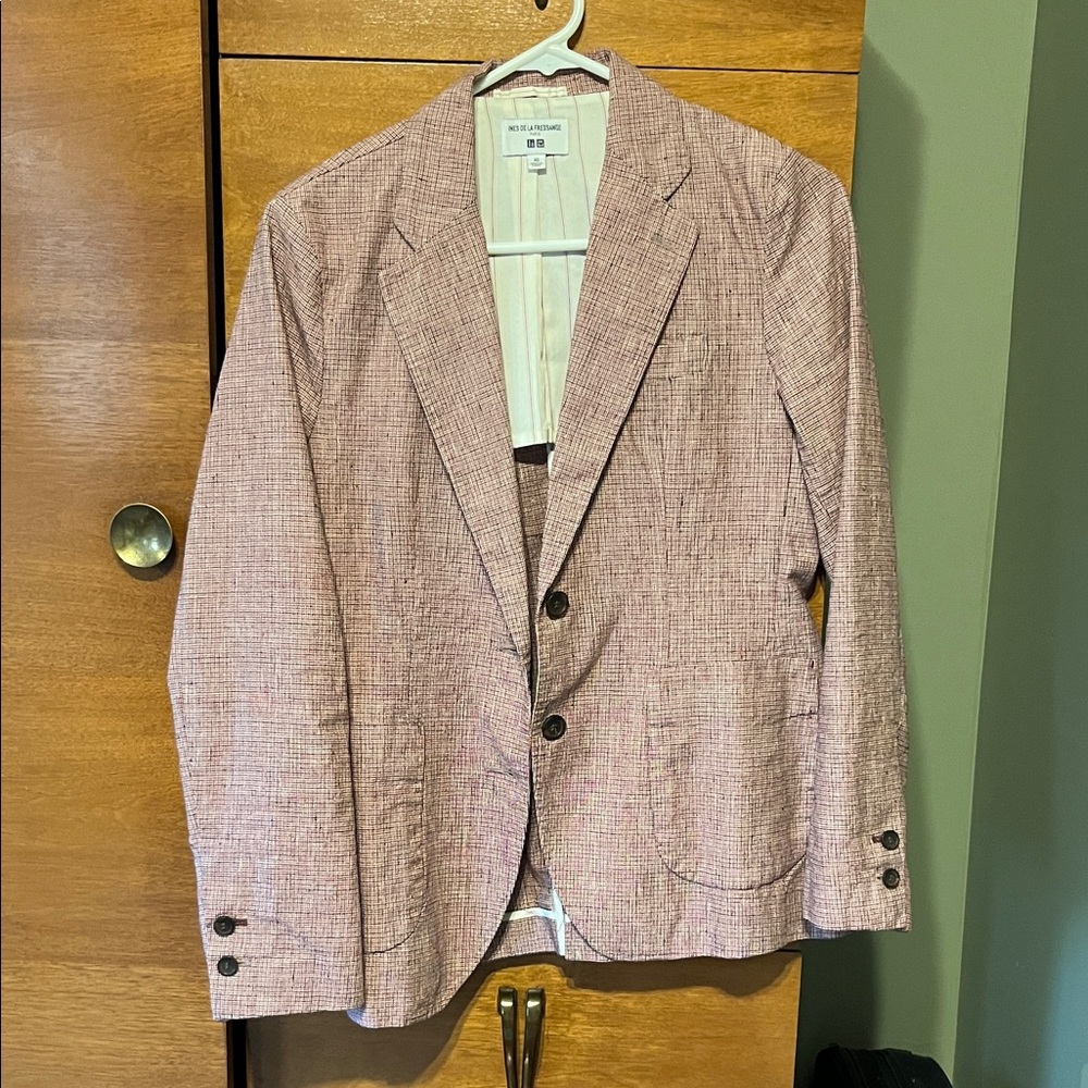 Ines de la Fressange x Uniqlo linen blend blazer